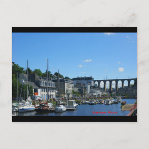Port de plaisance d eMorlaix et le viaduc BRETAGNE Postcard