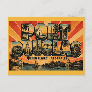 Port Douglas Queensland Reef Resort Town Vintage Postcard