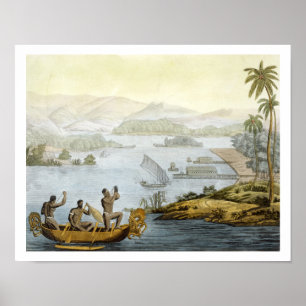 Port Dury, plate 75 from 'Le Costume Ancien et Mod Poster