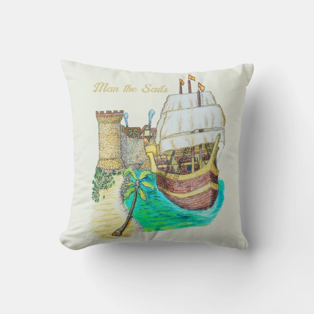 Port Galleon Cushion (Front)