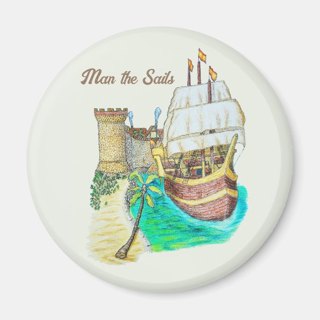 Port Galleon Magnet (Front)