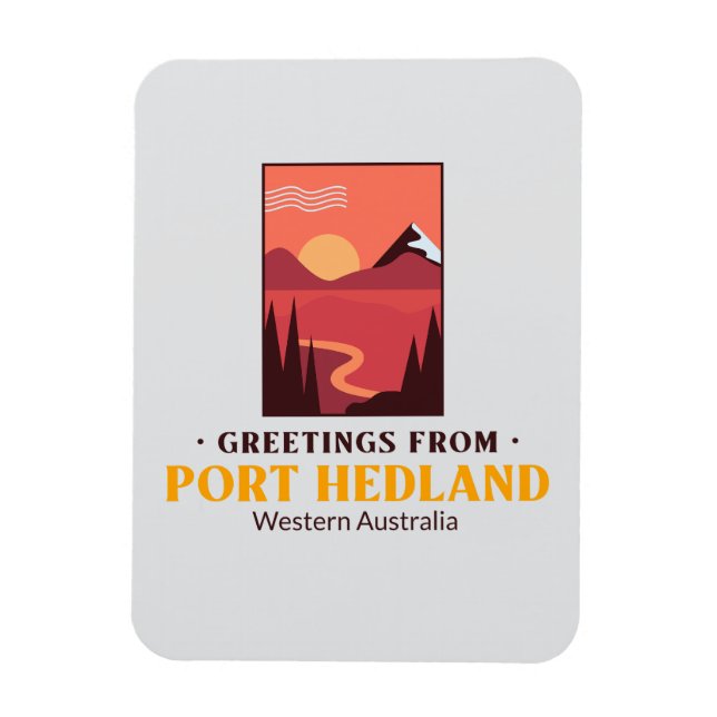 port hedland Western Australia  Magnet (Vertical)
