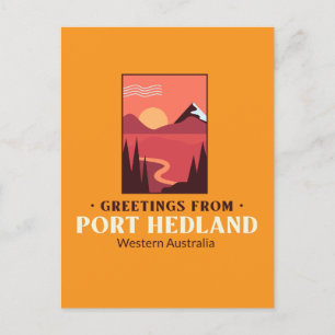 port hedland Western Australia Postcard