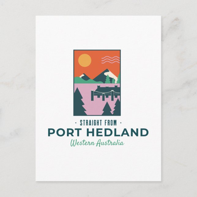 port hedland Western Australia  Postcard (Front)