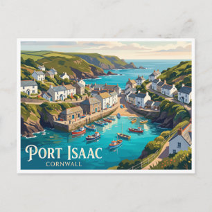 Port Isaac England Postcard