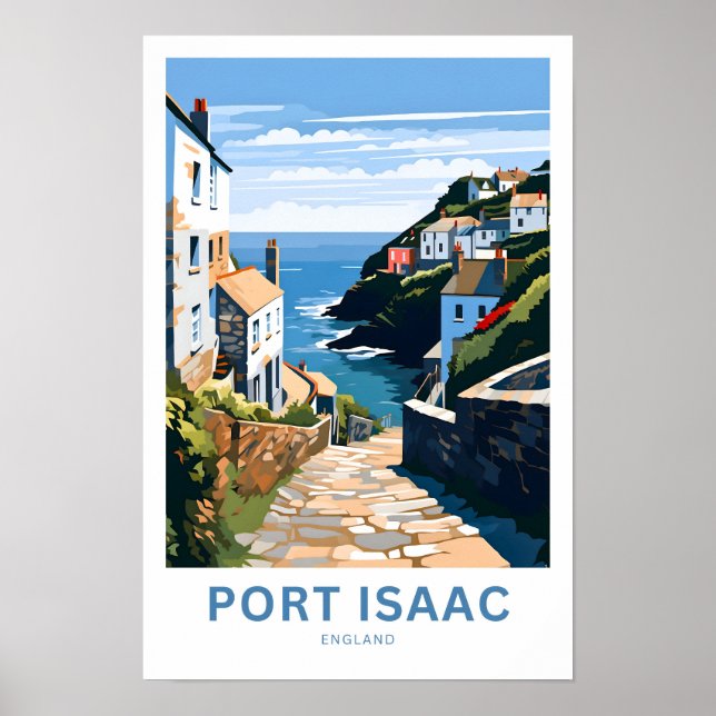 Port Isaac England Travel Print (Front)