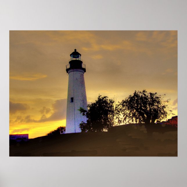 Port Isabel, Texas lighthouse Poster (Front)