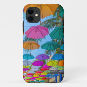 port louis le caudan waterfront umbrellas cap iPhone 11 case