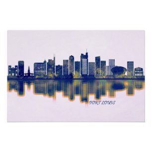 Port Louis Skyline Poster