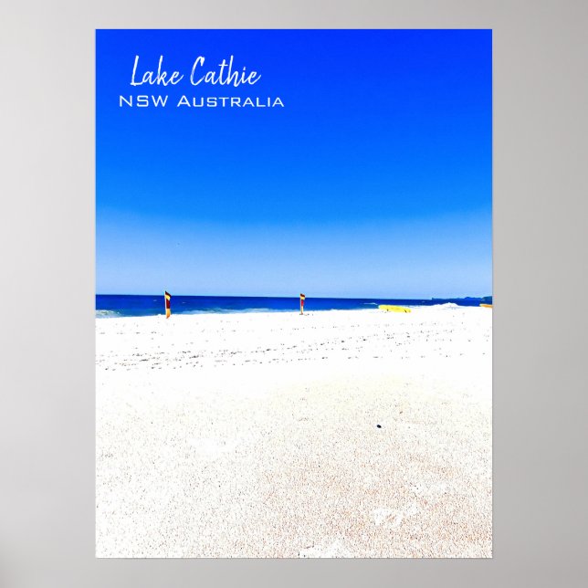 Port Macquarie beach scene Australia Poster (Front)