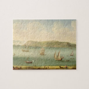 Port Mahon, Minorca, 1730's (oil on canvas) Jigsaw Puzzle