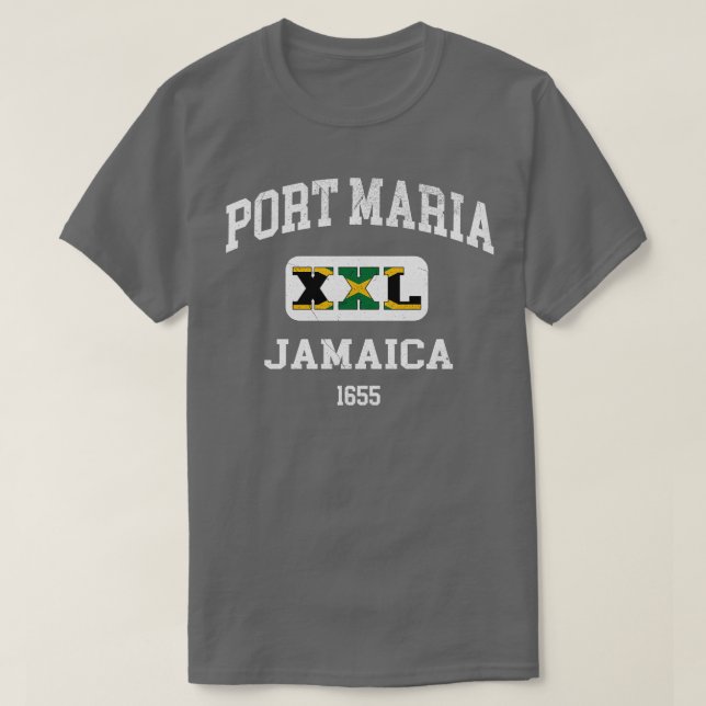 Port Maria Jamaica XXL Athletic design 1 T-Shirt (Design Front)