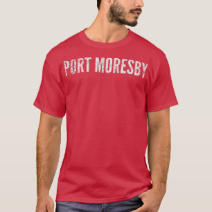 Port Moresby, Papua New Guinea Distressed Graphic T-Shirt