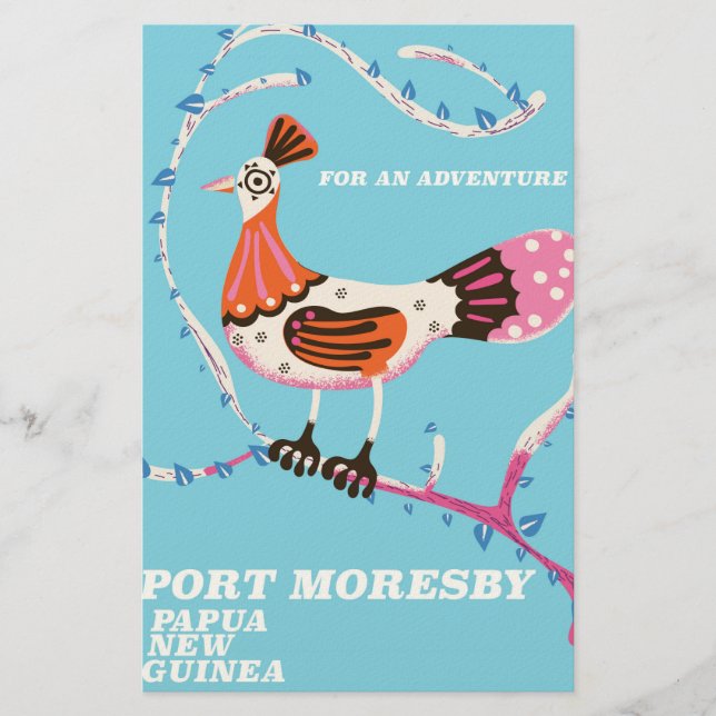 Port Moresby, Papua New Guinea Stationery (Front)