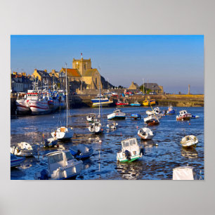 Port of Barfleur in France Poster