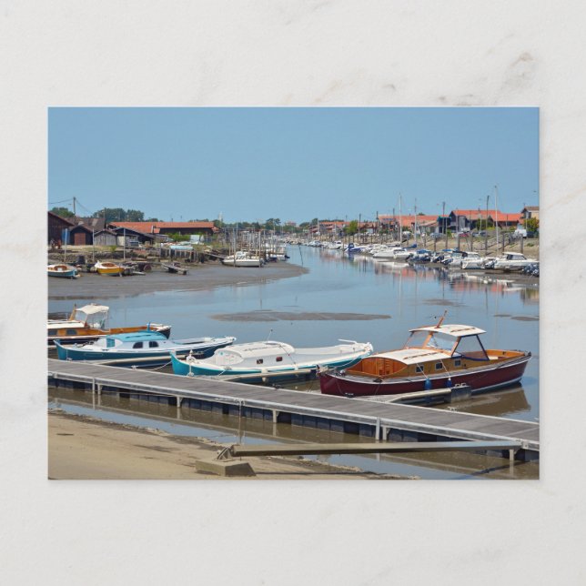 Port of La Teste de Buch in France Postcard (Front)