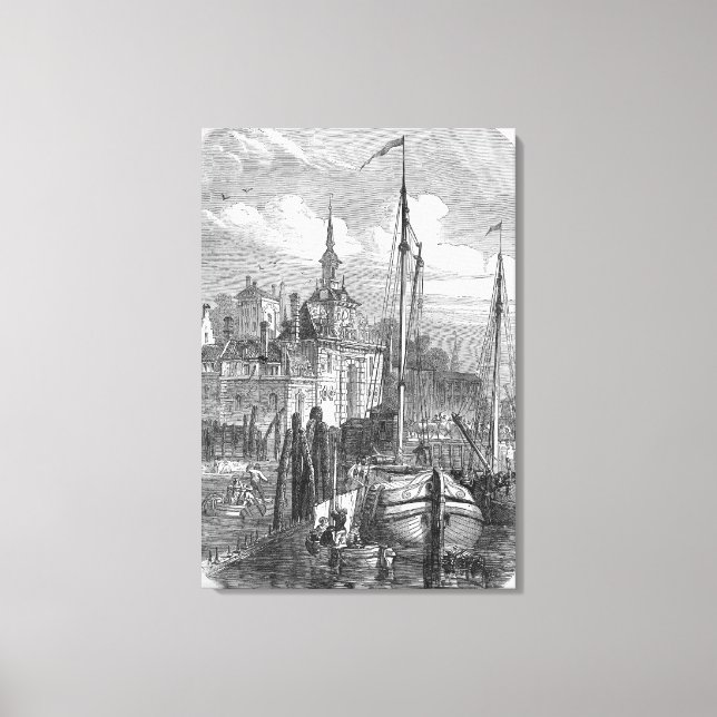 Port of Rotterdam, Holland Canvas Print (Front)