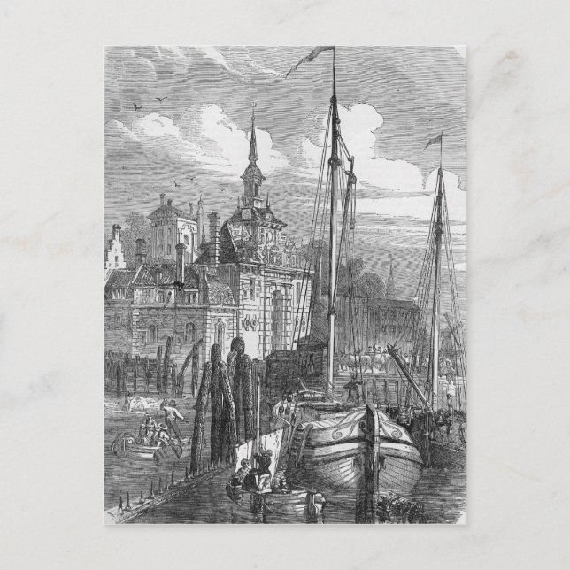 Port of Rotterdam, Holland Postcard (Front)