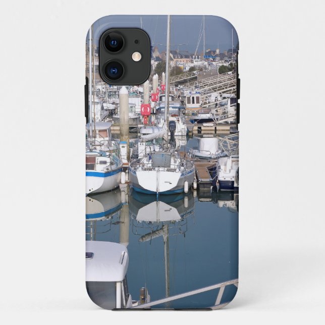 Port of Saint-Vaast-la-Hougue in France Case-Mate iPhone Case (Back)