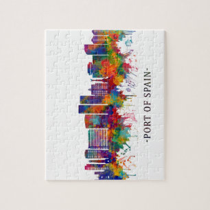 Port Of Spain Trinidad and Tobago Skyline Jigsaw Puzzle