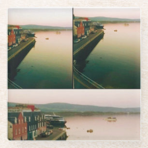Port of Tobermory, Isle of Mull, Scotland Glass Coaster