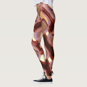 Port & Peach Leggings by Artist C.L. Brown