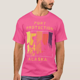 Port Protection Ak Distressed Mountain Hiking And  T-Shirt