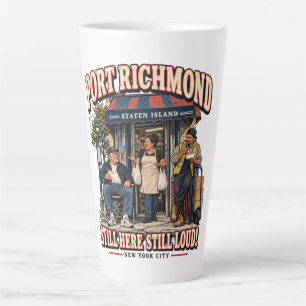 Port Richmond Staten Island New York City Latte Mug