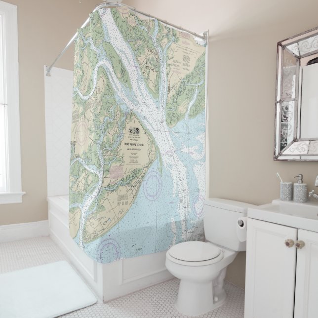Port Royal Sound and Inland Passages Shower Curtain (In Situ)
