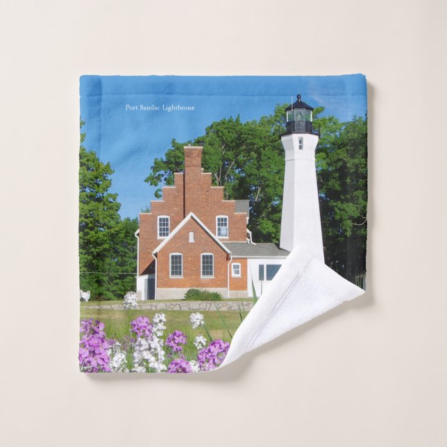 Port Sanilac Lighthouse towel set (Wash Cloth)