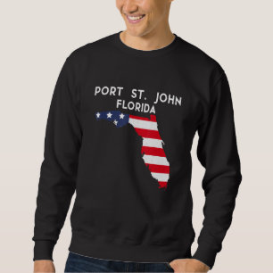 Port St John Florida USA State America Travel Flo Sweatshirt