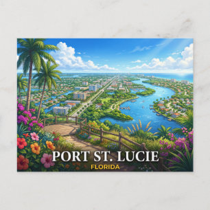 Port St. Lucie Florida Travel Postcard
