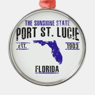 Port St. Lucie Metal Tree Decoration