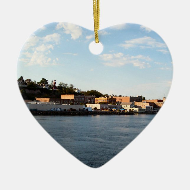 Port Townsend Ceramic Tree Decoration (Front)