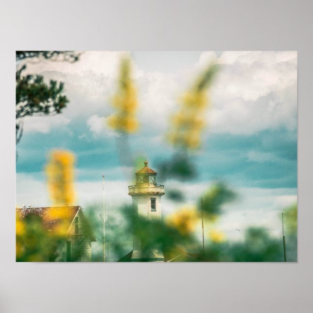  Port Townsend, WA Point Wilson Lighthouse  Poster (Front)