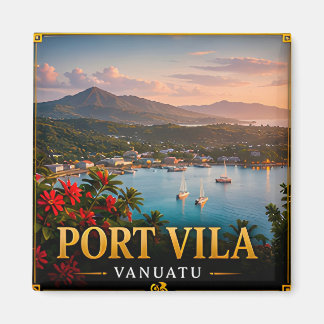 Port Vila Travel Keepsake For First Time Visitors Magnet
