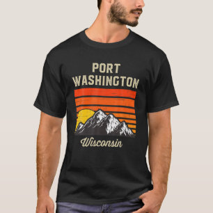 Port Washington Wisconsin Retro City State USA T-Shirt