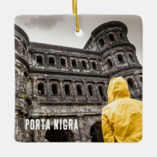 Porta Nigra in Trier Rhineland Palatinate Germany  Ceramic Ornament