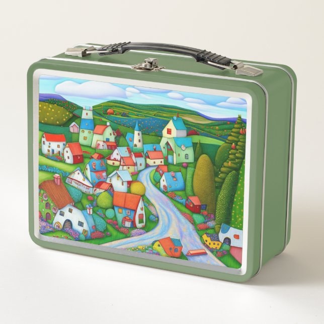 Porta pranzo  metal lunch box (Front)