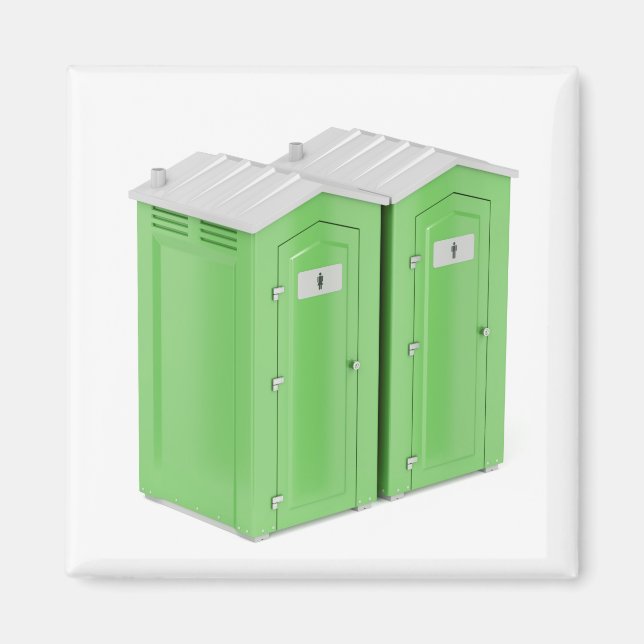 Portable chemical toilets magnet (Front)