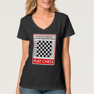 Portable Emergency Travel Chess Board T-Shirt