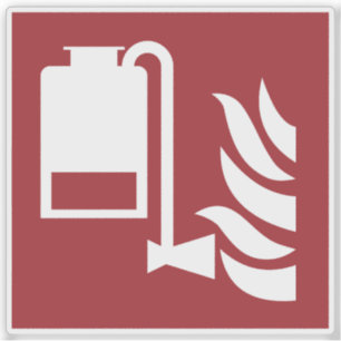 Portable Foam Applicator Unit Safety Sign