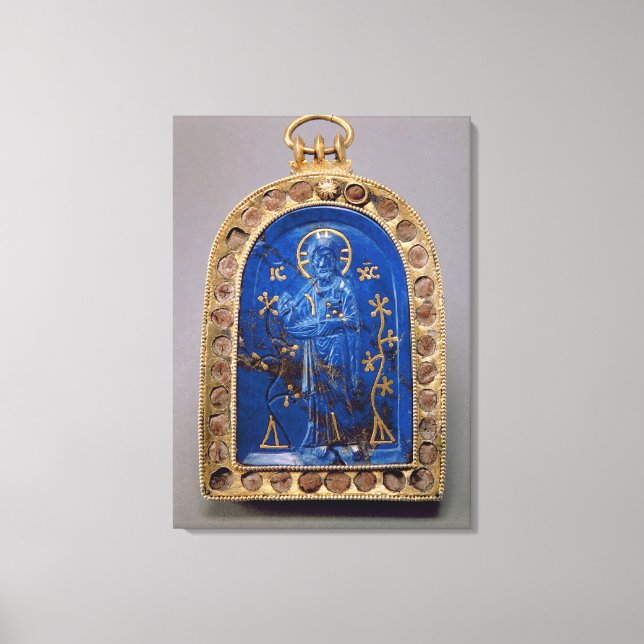 Portable Icon, probably mediaeval (lapis lazuli) Canvas Print (Front)