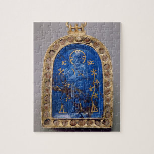 Portable Icon, probably mediaeval (lapis lazuli) Jigsaw Puzzle