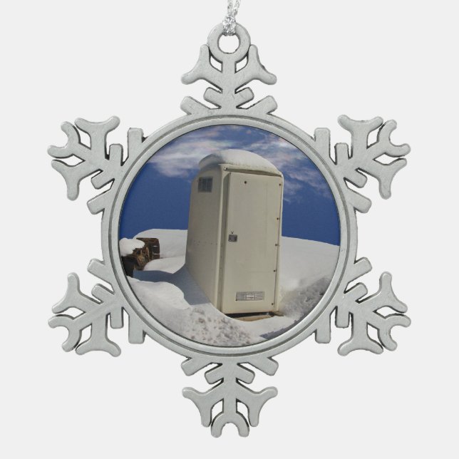 Portable Potty ~ Pewter ornament (Front)