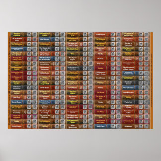 Portable QR Code Bookshelf Poster