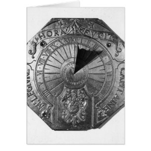 Portable Sundial, from Sierk Castle 1756