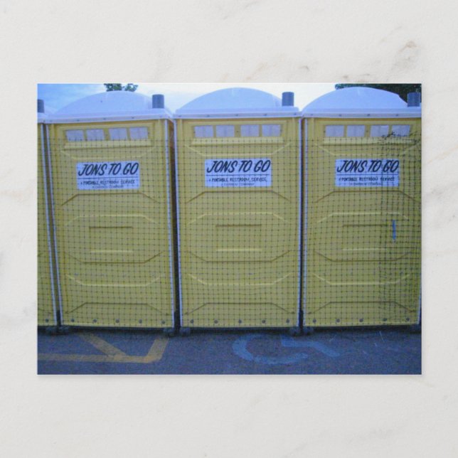 Portable Toilets Postcard (Front)