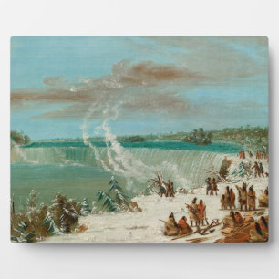 Portage Around the Falls of Niagara at Table Rock Plaque