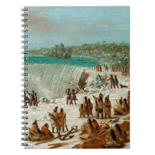 Portage Around the Falls of Niagara at Table Rock Spiral Notebook